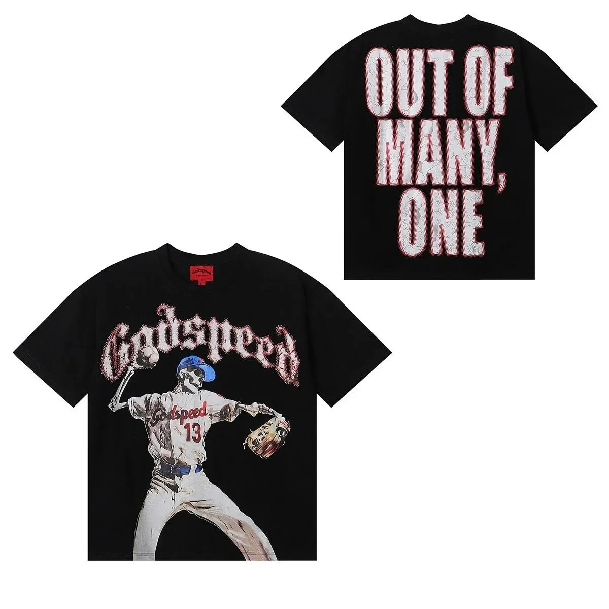 Godspeed Godspeed Black Baseball Graphic T-Shirt Black - 1