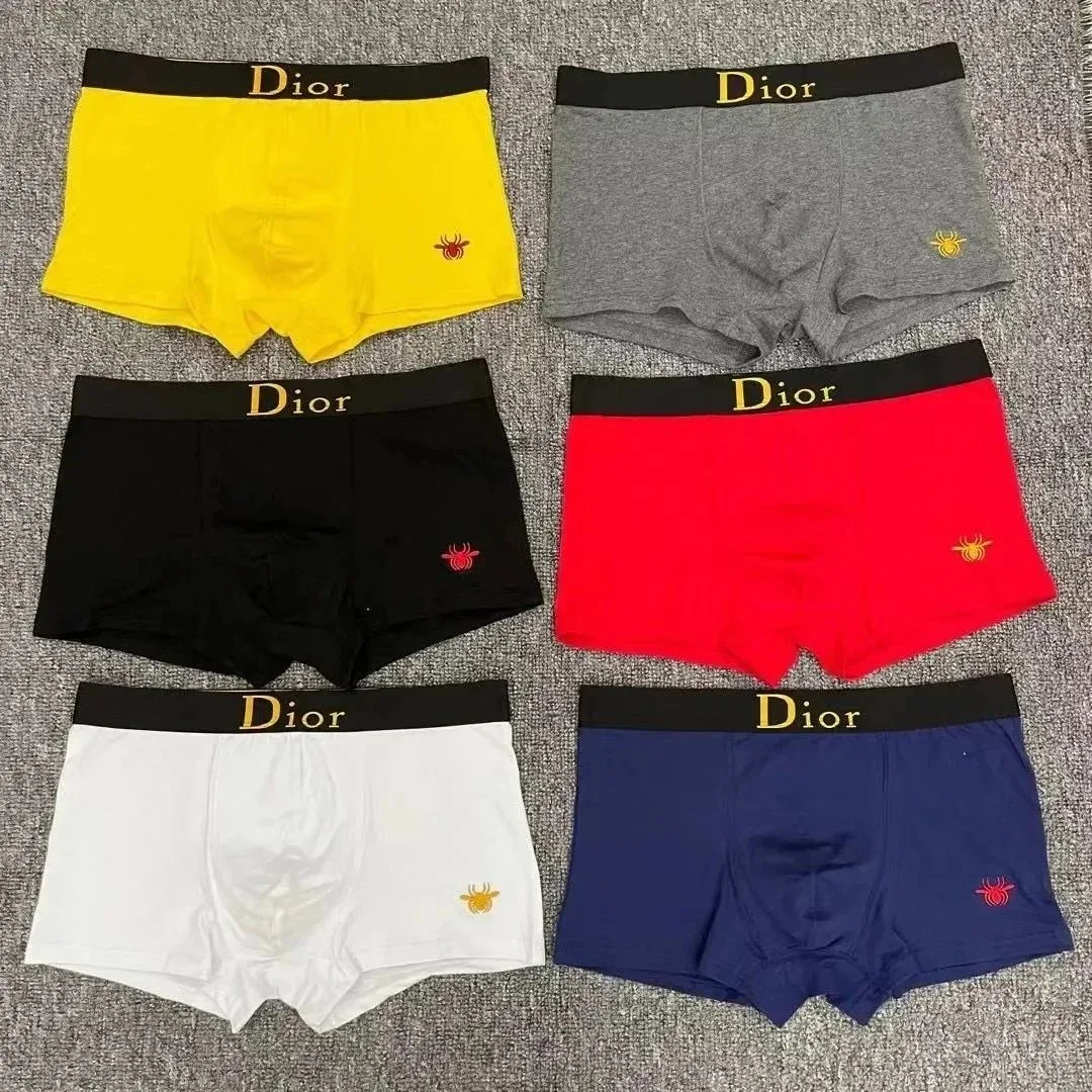 Dior Dior Men's Boxer Briefs Set - Yellow, Grey, Black, Red, White, Blue Black - 1