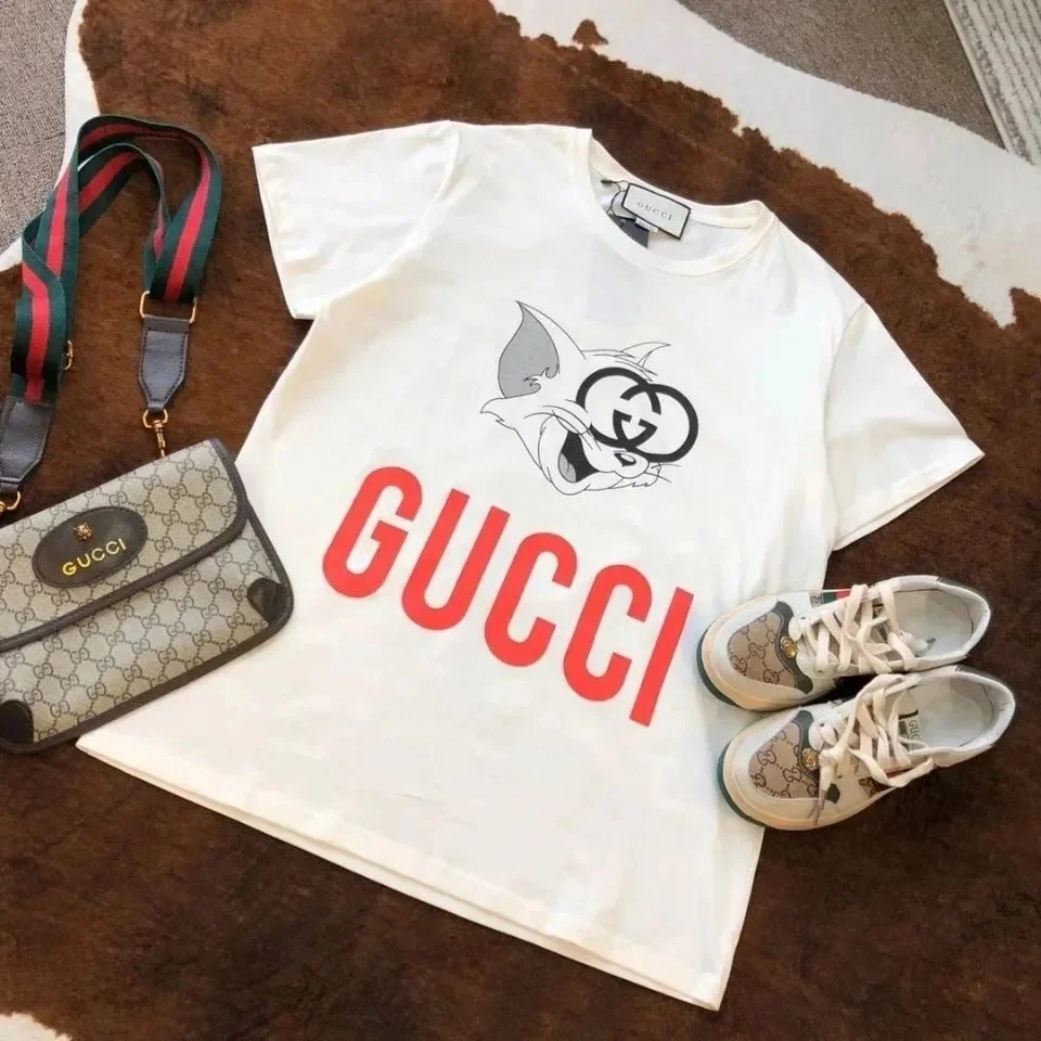 Gucci Gucci White Tom & Jerry Graphic T-Shirt White - 1