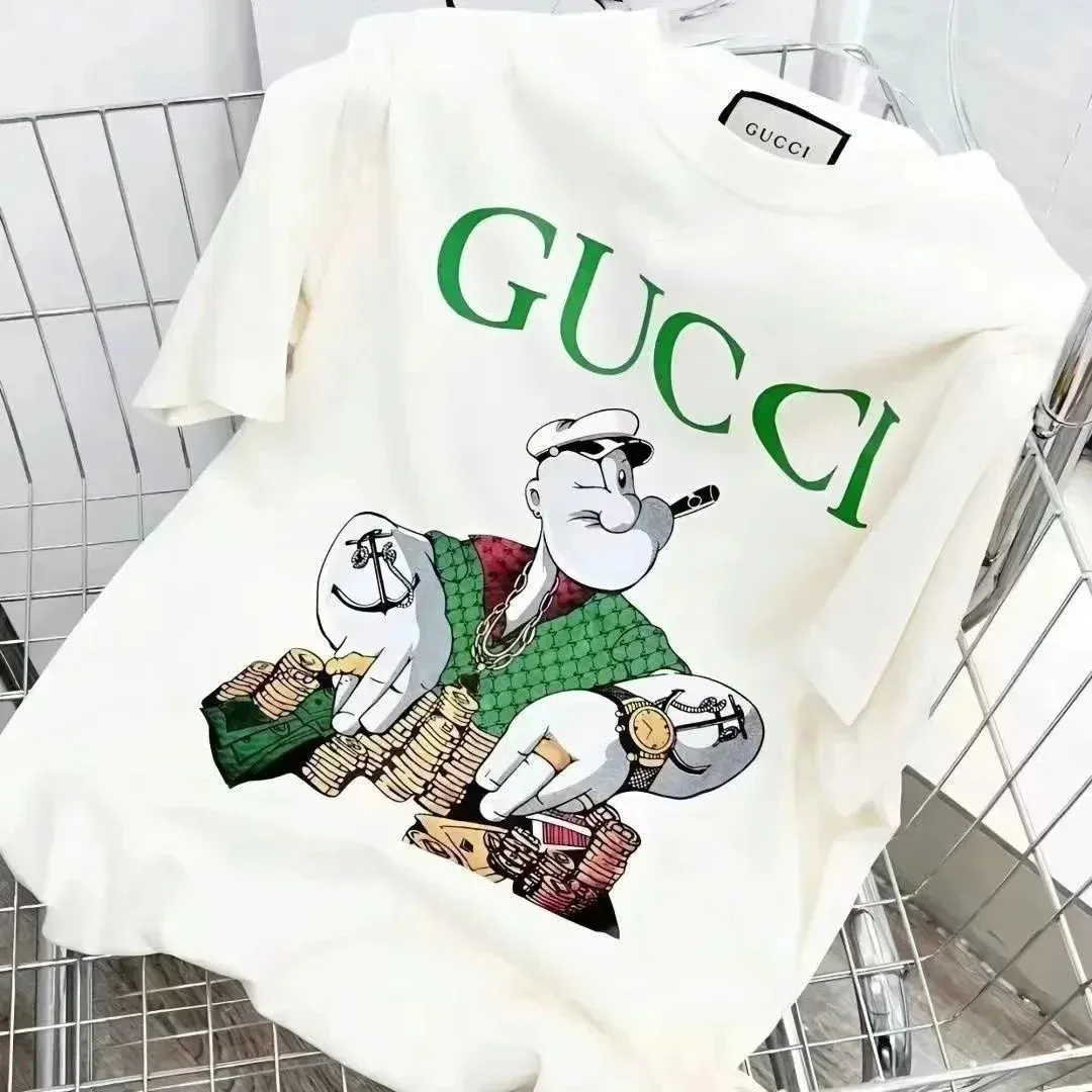 Gucci Gucci White Popeye Print T-Shirt White - 1