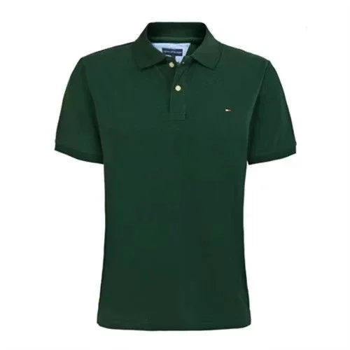 Tommy Hilfiger Tommy Hilfiger Solid Green Polo Shirt Green - 1
