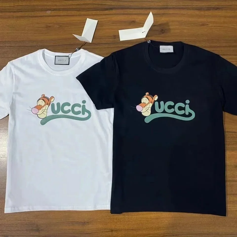 Gucci Gucci Tigger Print T-Shirt Black/White Black - 1