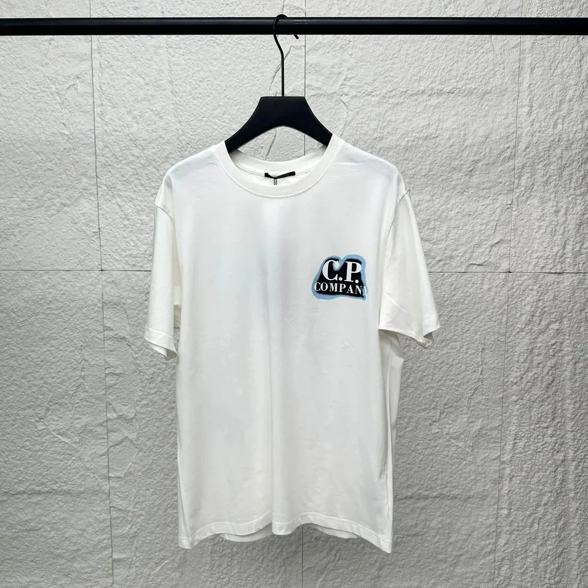 CP Company CP Company White Logo T-Shirt White - 1