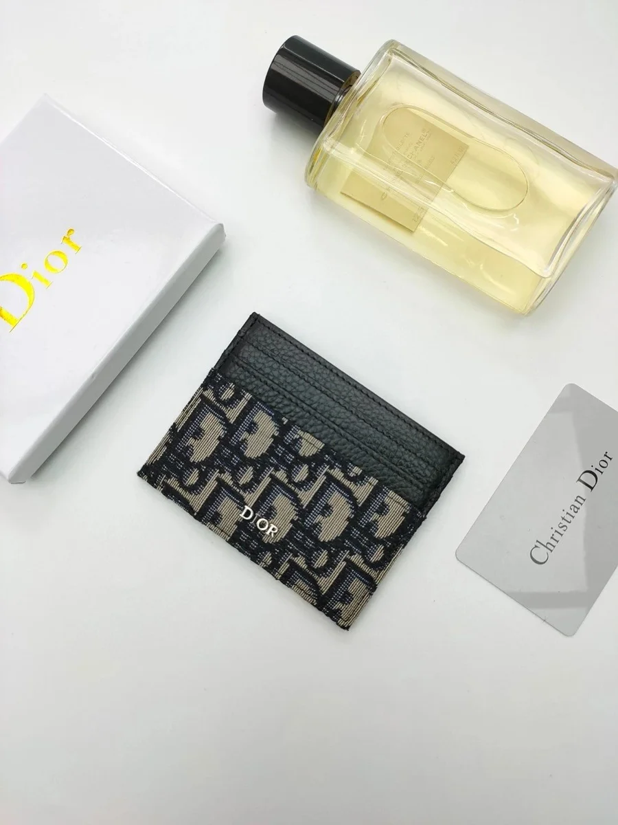 Dior Christian Dior Card Holder Monogram Beige/Black Beige - 1
