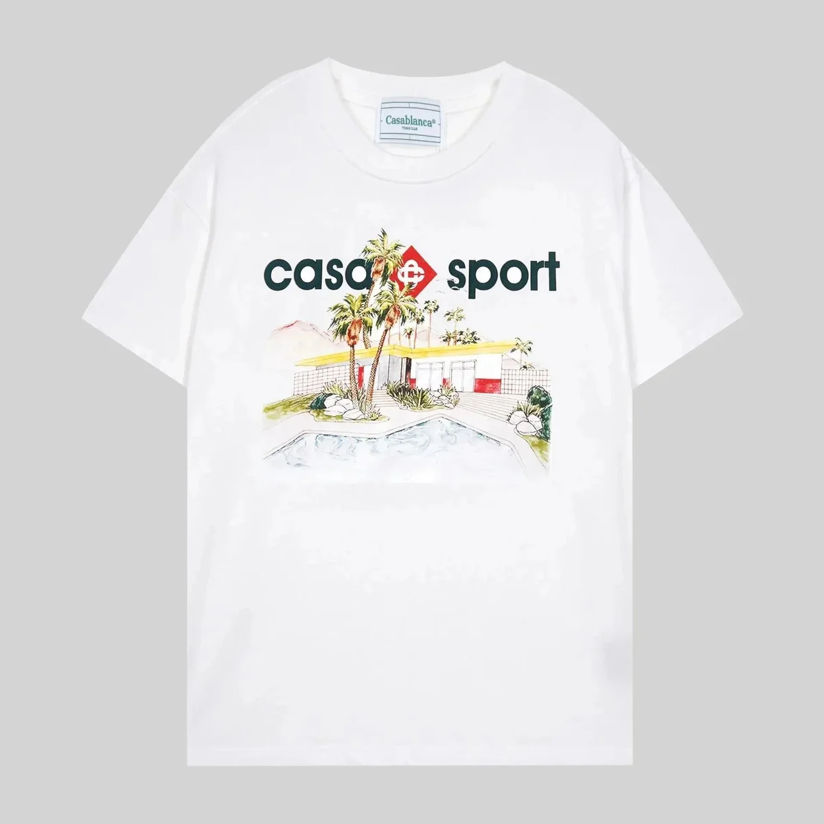Casablanca Casablanca Tennis Club White Graphic T-Shirt White - 1