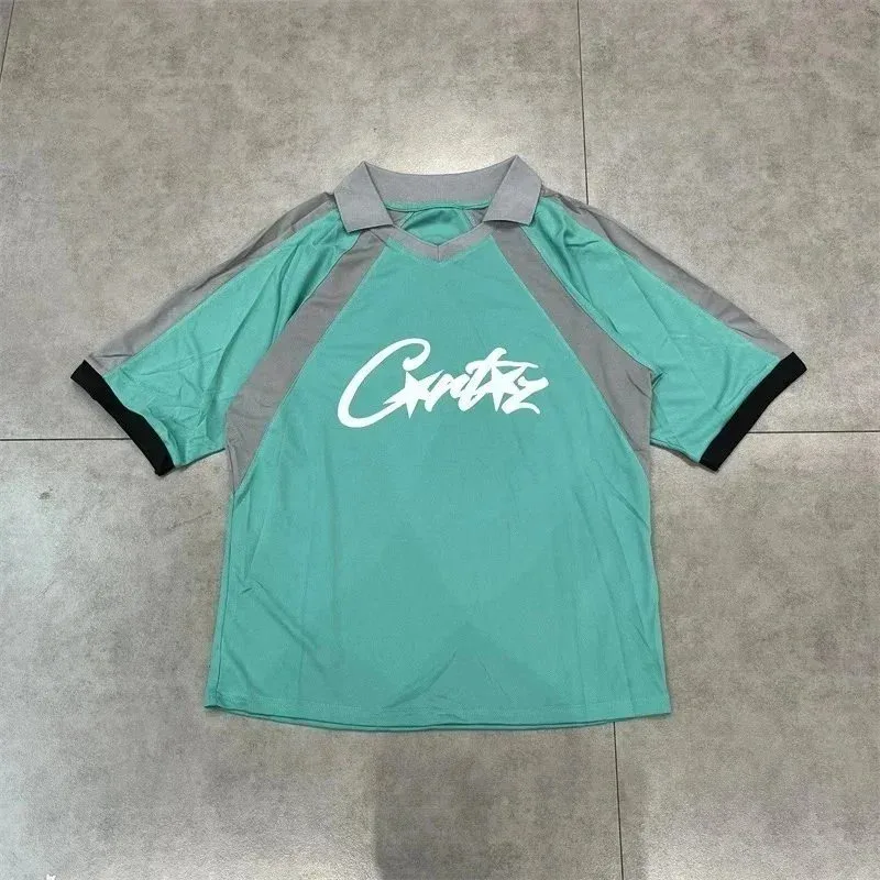 Other Unisex Mint Green & Grey Polo Shirt with White Script Logo Green - 1