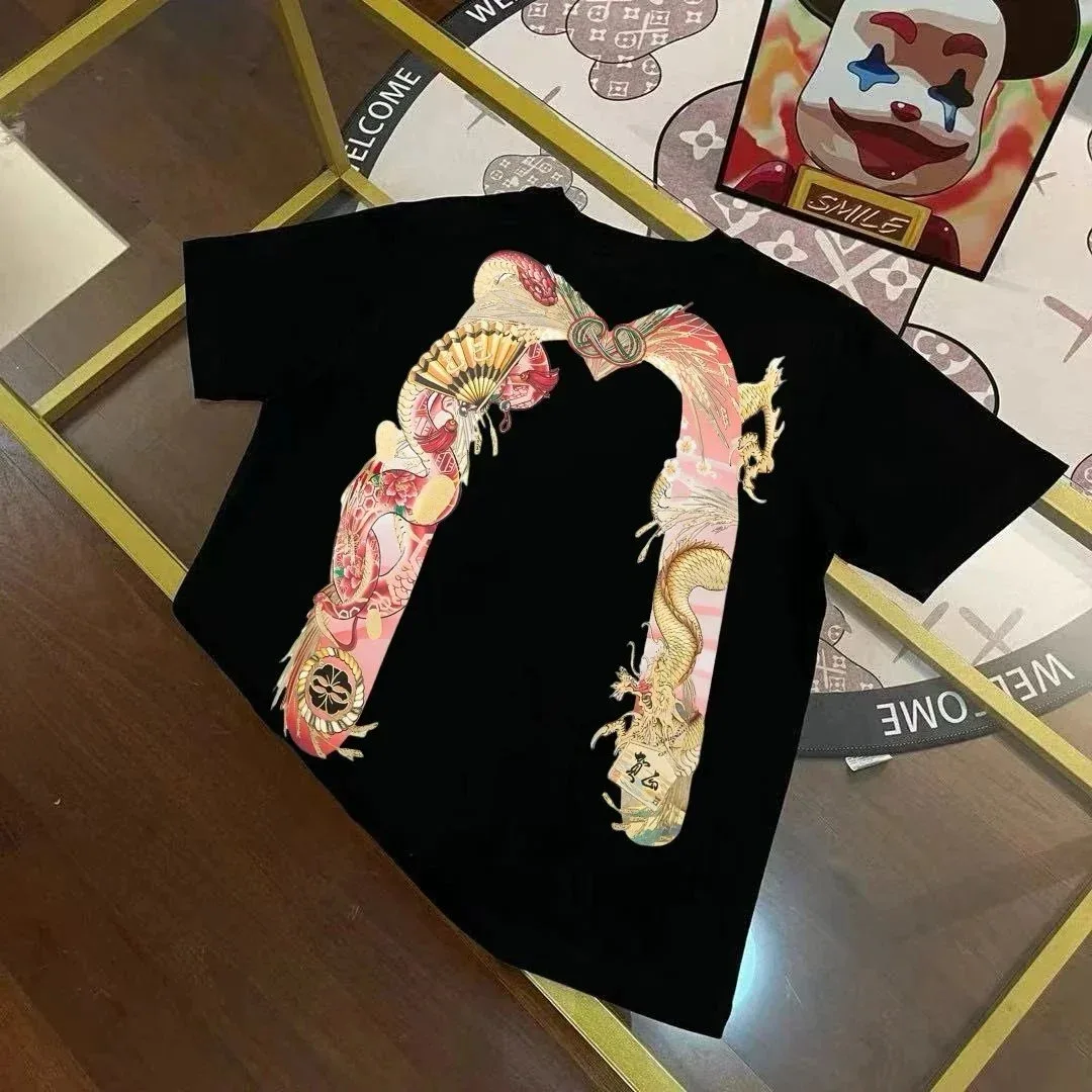 Other Black Dragon Print T-Shirt Black - 1