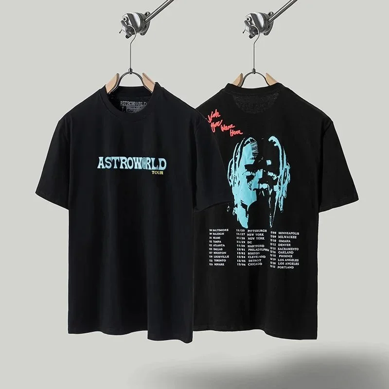 Other Black 'Astroworld Tour' T-Shirt Black - 1