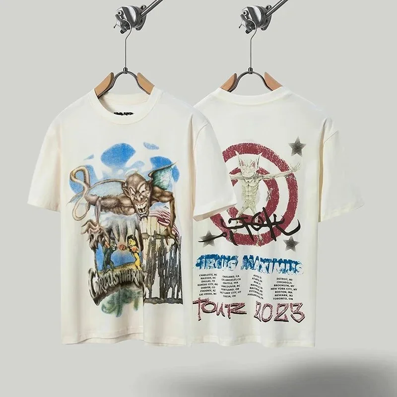 Other Unisex Printed T-Shirt Tour 2023 White - 1