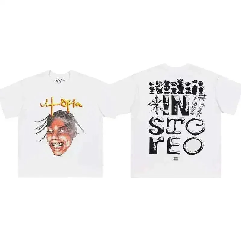 Other Unisex White 'Utopia In Stereo' T-Shirt White - 1