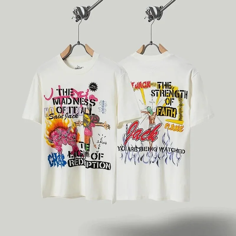 Other Unisex White Graphic T-Shirt with Bold Print White - 1