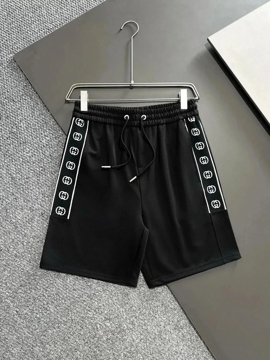 Gucci Gucci Black GG Web Sideband Shorts Black - 1