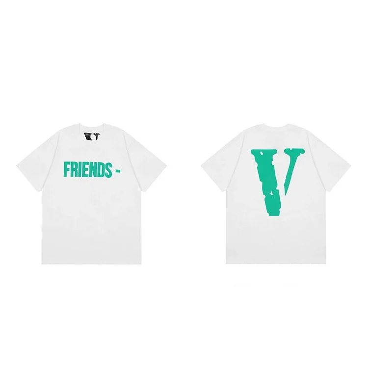 VLONE White Friends V Logo T-Shirt White - 1