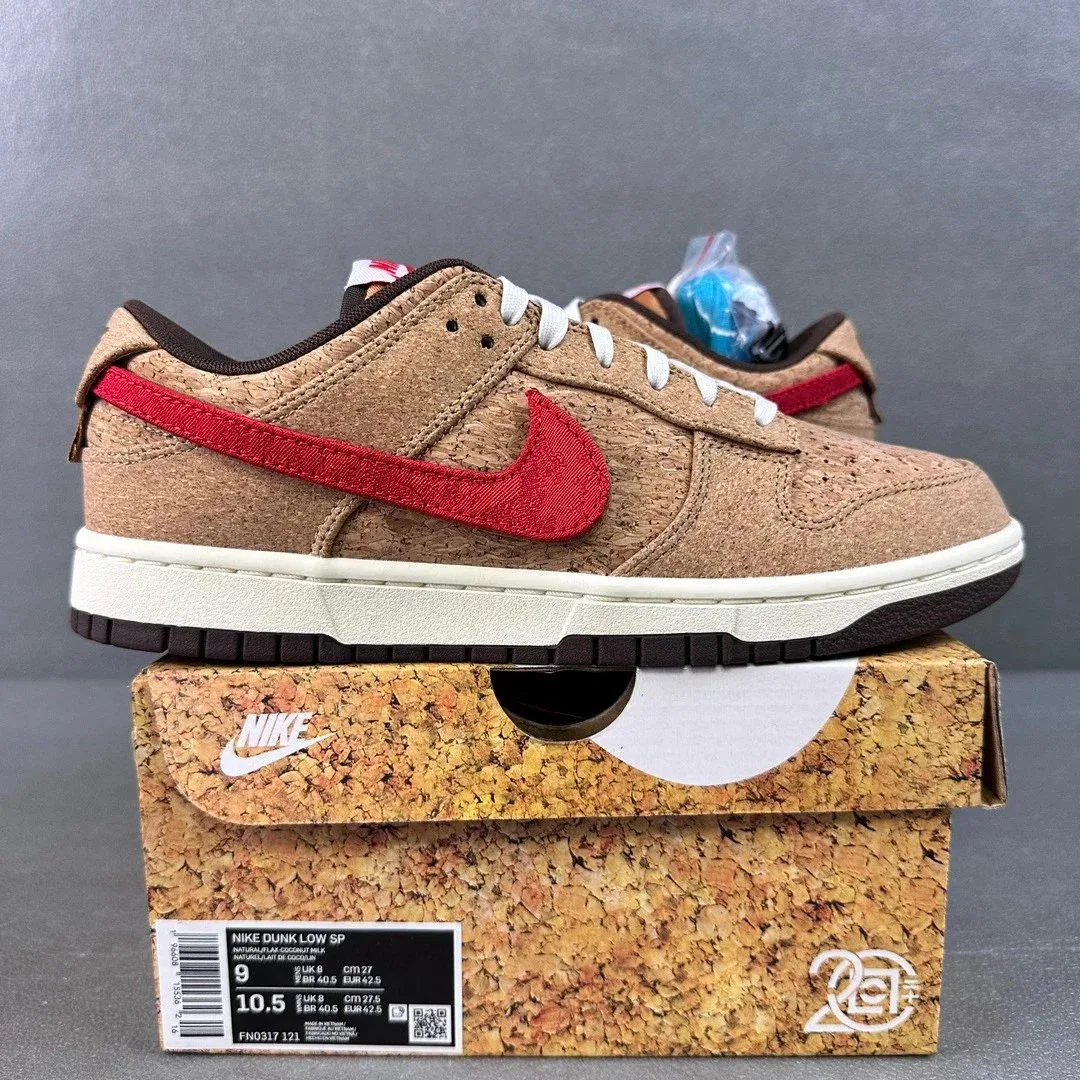 Nike Nike Dunk Low Natural Flax Coconut Milk Sneakers Brown - 1