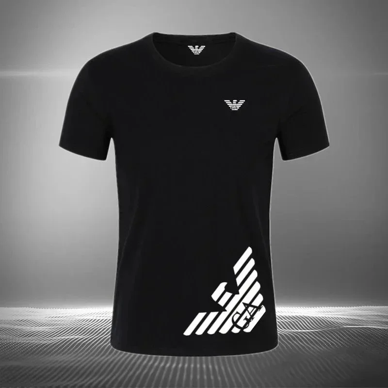 Armani Armani Black Solid T-Shirt Black - 1