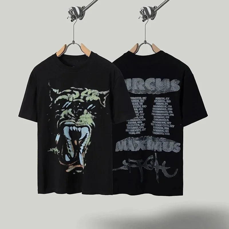 Travis Scott Black Max Rhus Graphic T-Shirt Black - 1
