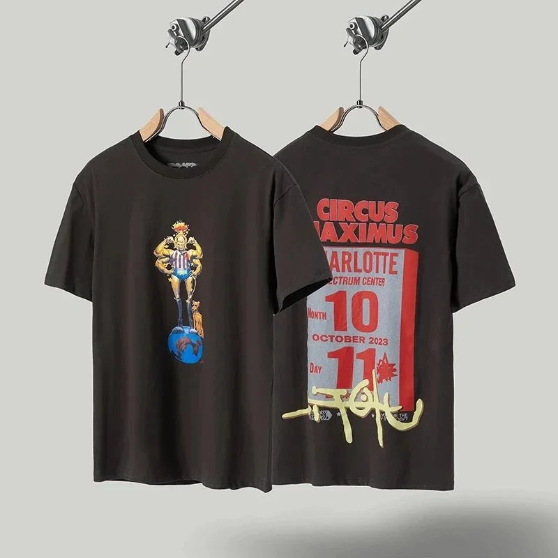 Other Black Circus Maximus T-Shirt with Graphic Print Black - 1