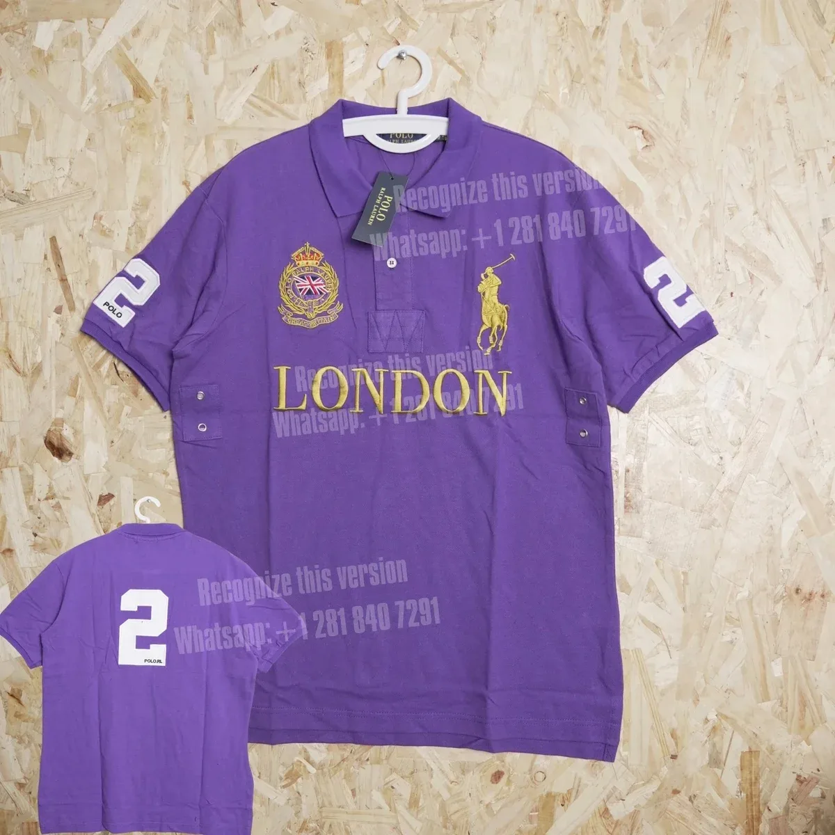 Polo Ralph Lauren Polo Ralph Lauren Big Pony London Purple Polo Shirt Purple - 1