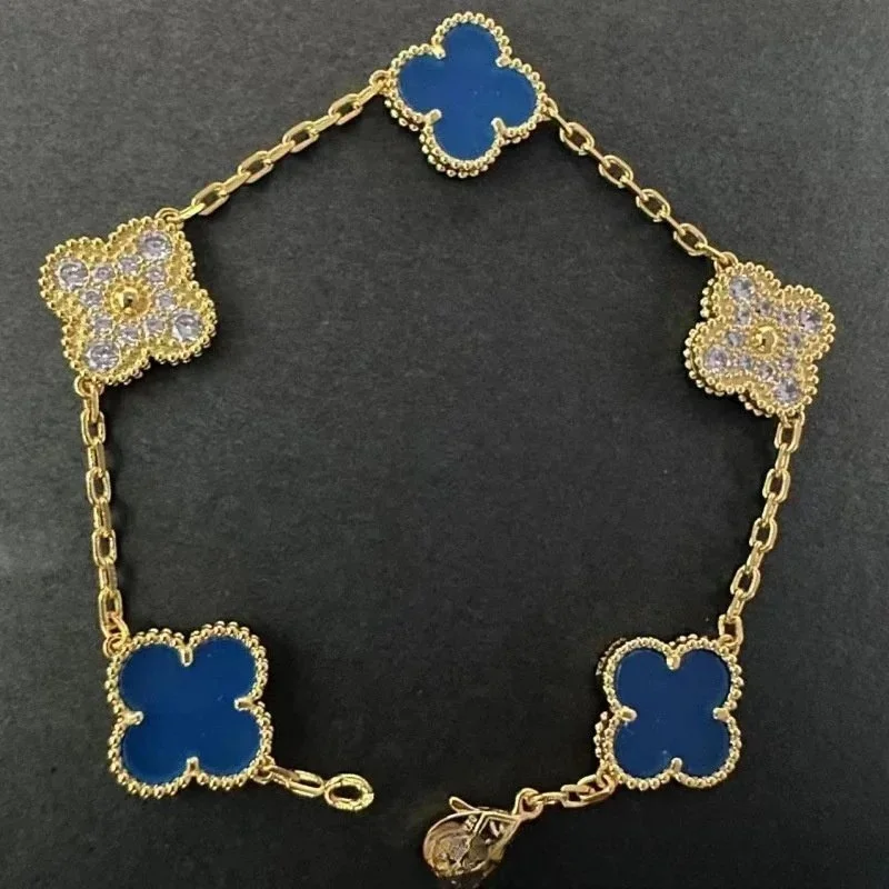 Van Cleef & Arpels Van Cleef & Arpels Alhambra Bracelet Blue Gold Jewelry Blue - 1
