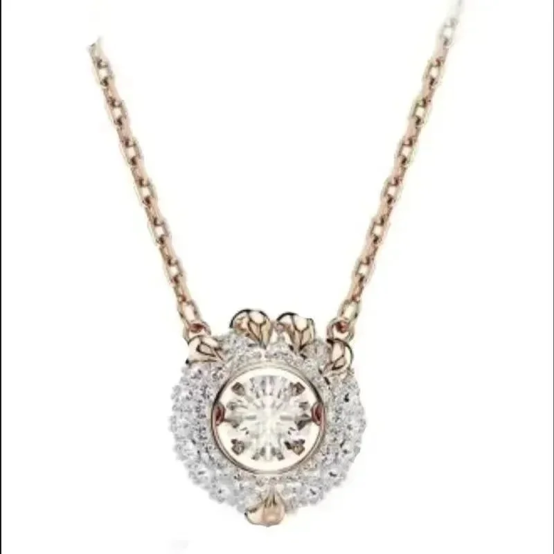 Other Rose Gold Diamond Pendant Necklace Gold - 1