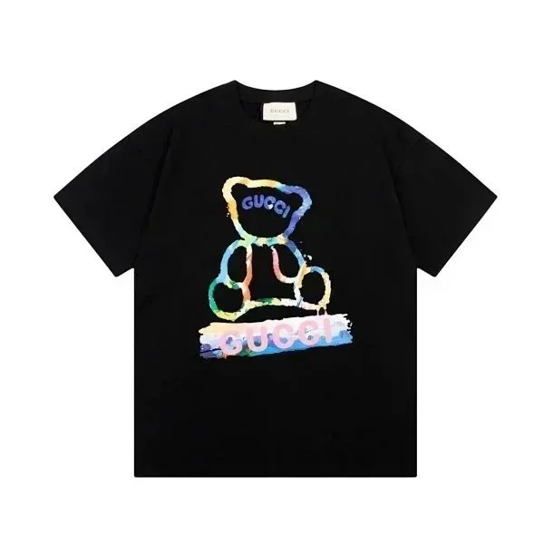 Gucci Gucci Bear Print Black T-Shirt Black - 1