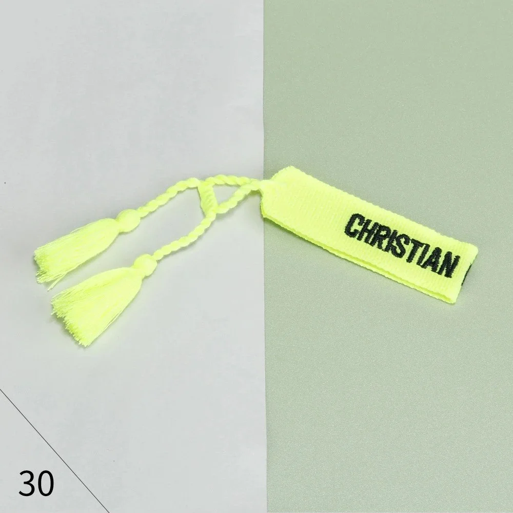 Christian Louboutin Neon Yellow 'CHRISTIAN' Tassel Bookmark Yellow - 1