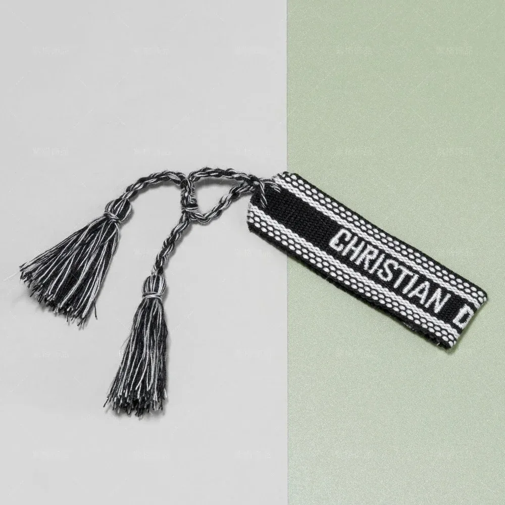 Dior Christian Dior Black & White Tassel Tag Black - 1