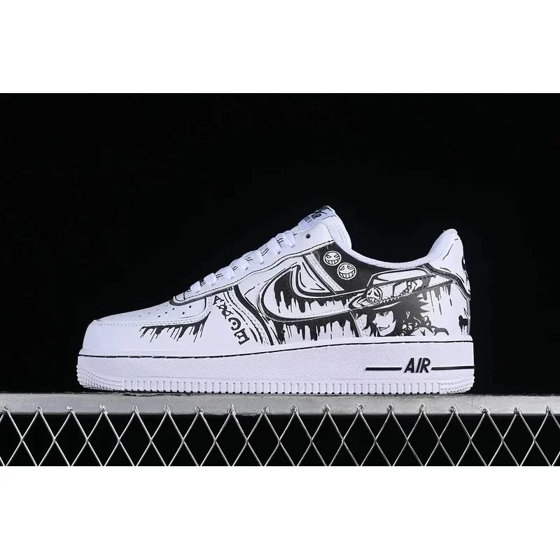 Nike Nike Air Force 1 One Piece Collaboration White Black Sneakers White - 1