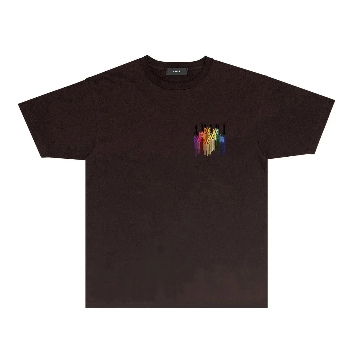Amiri Amiri Rainbow Logo T-Shirt Black Black - 1