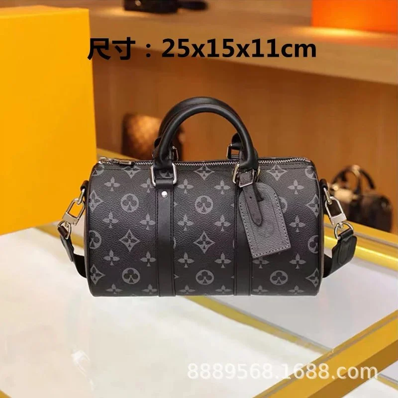 Louis Vuitton Louis Vuitton Keepall Monogram Bag Black Black