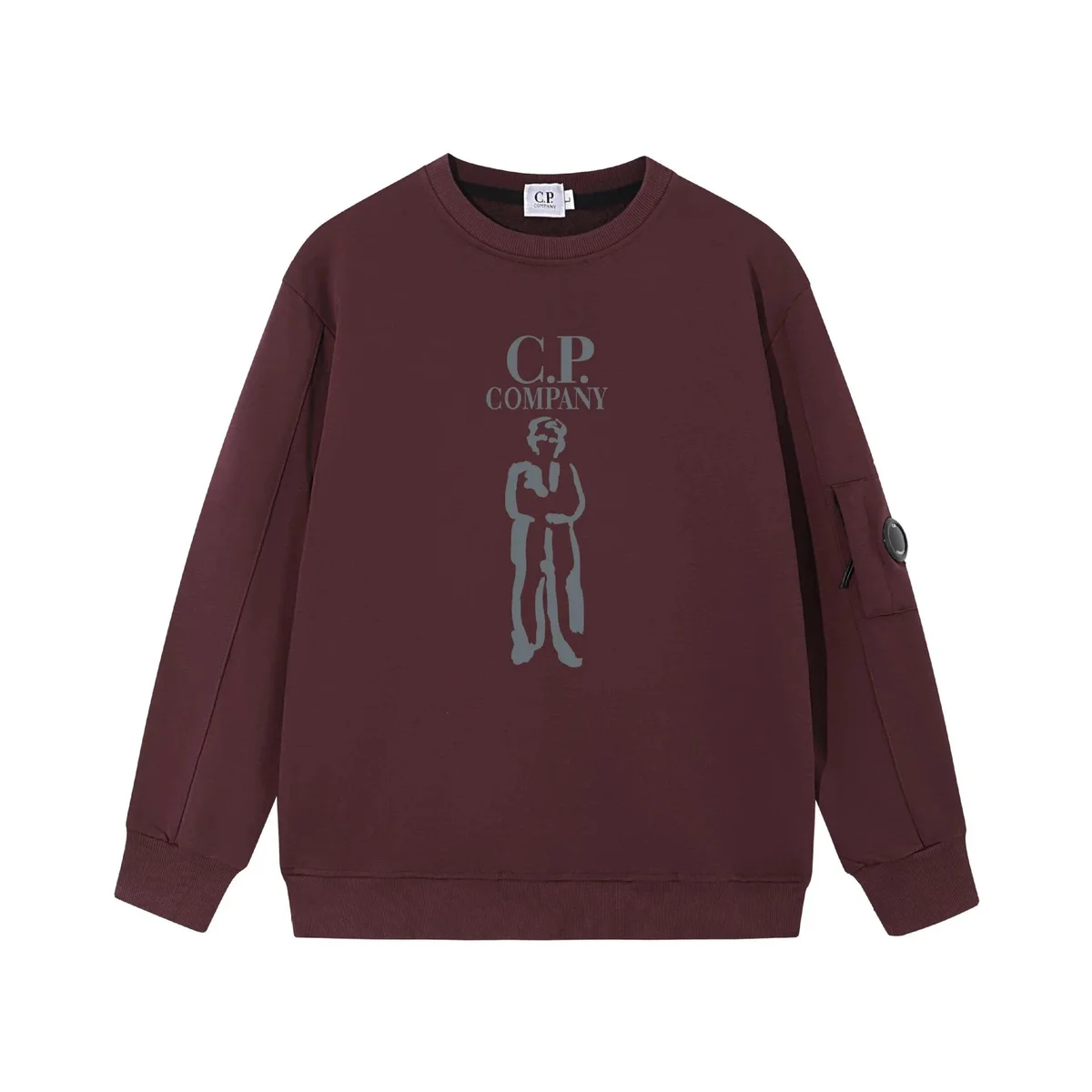 CP Company CP Company Burgundy Graphic Sweatshirt Brown - 1