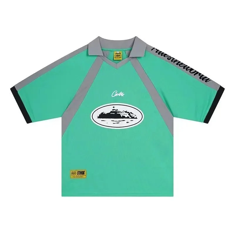 Gallery Dept. Gallery Dept. Mint Green Polo Shirt with Graphic Green - 1