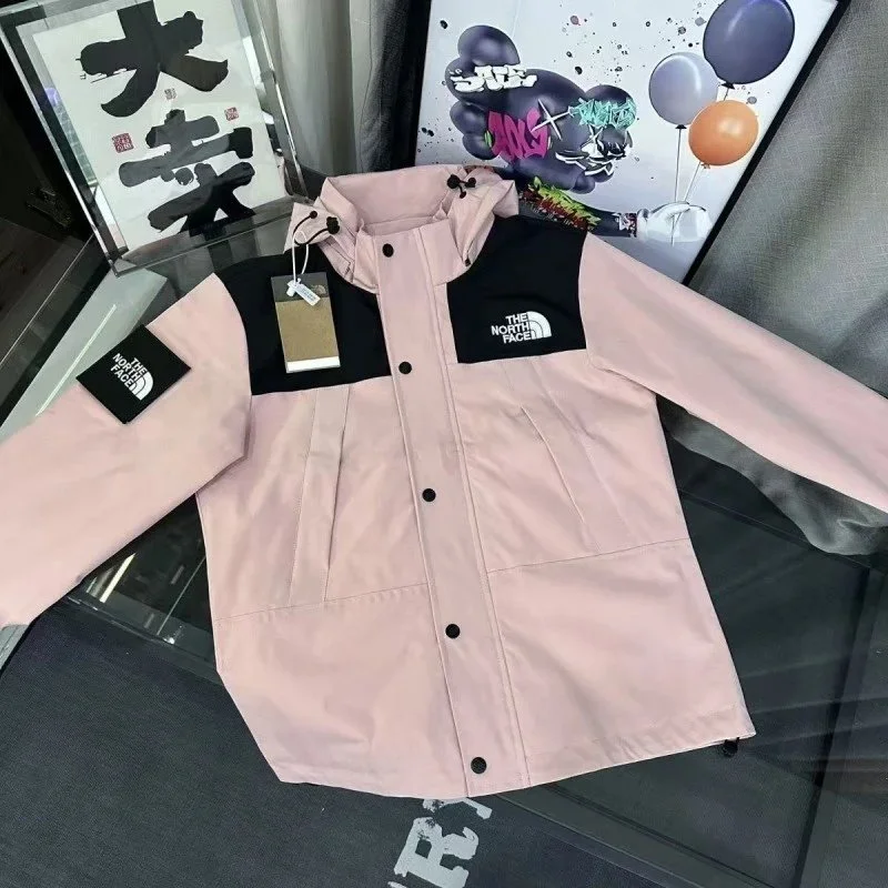 The North Face The North Face Nuptse Pink & Black Parka Pink - 1