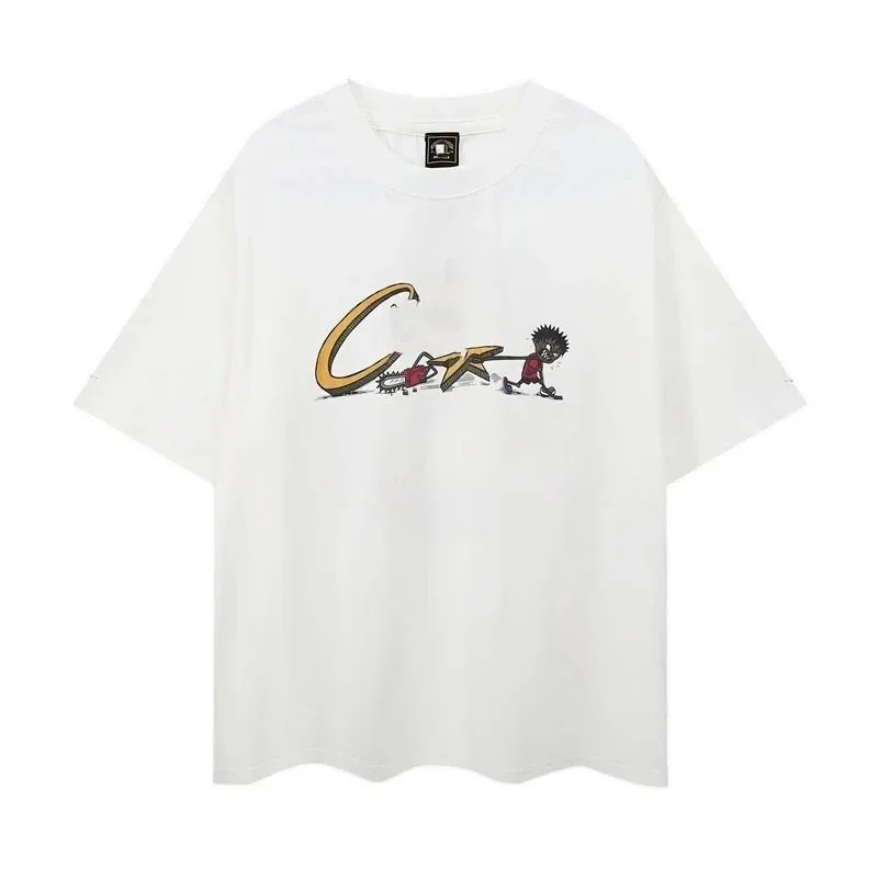 Other White Cartoon Print Oversized T-Shirt White - 1