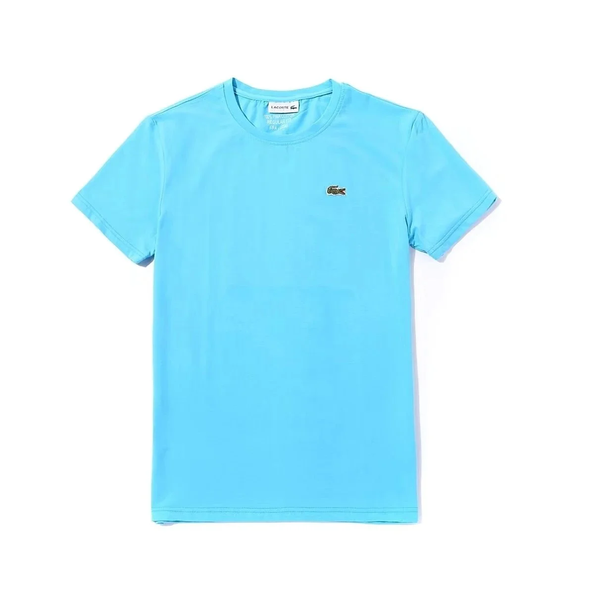 Lacoste Lacoste Light Blue T-Shirt with Crocodile Logo Blue - 1