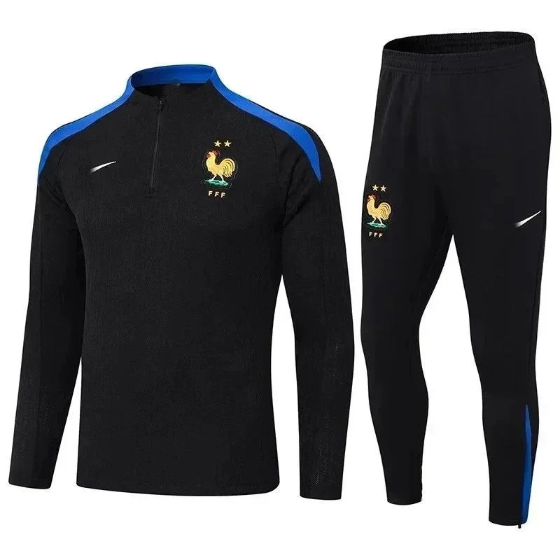Nike Nike Dri-FIT France Football Training Set Black Blue Tracksuit Black