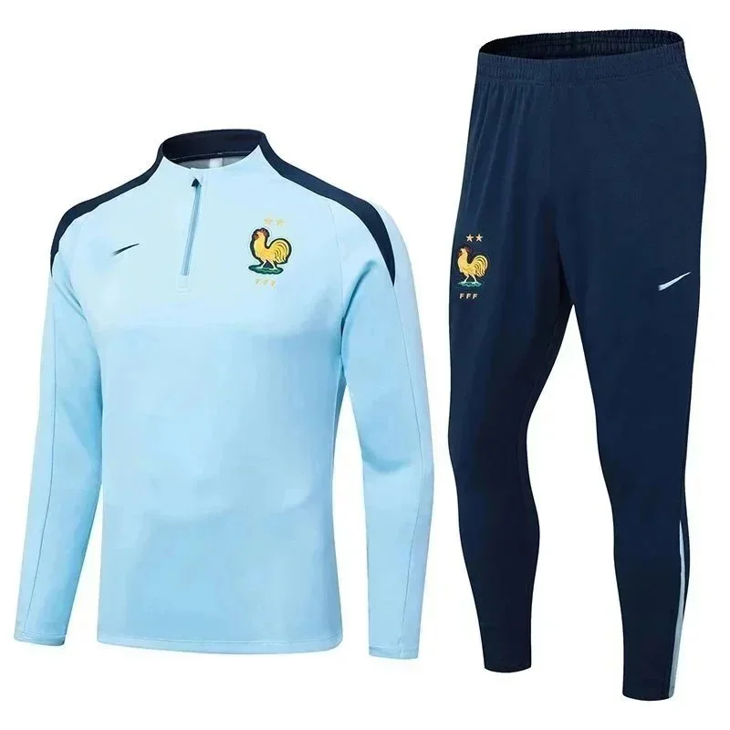 Nike Nike France Football Training Tracksuit Light Blue/Blue Blue - 1