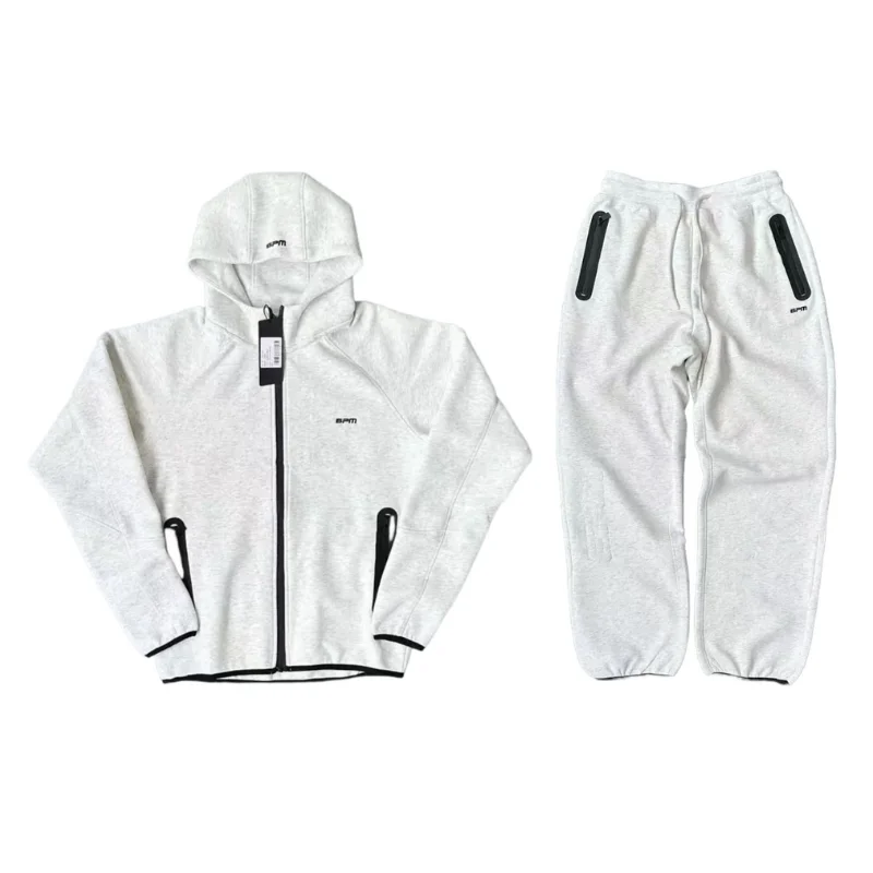 Other Unisex Grey Fleece Tracksuit Set Grey - 1