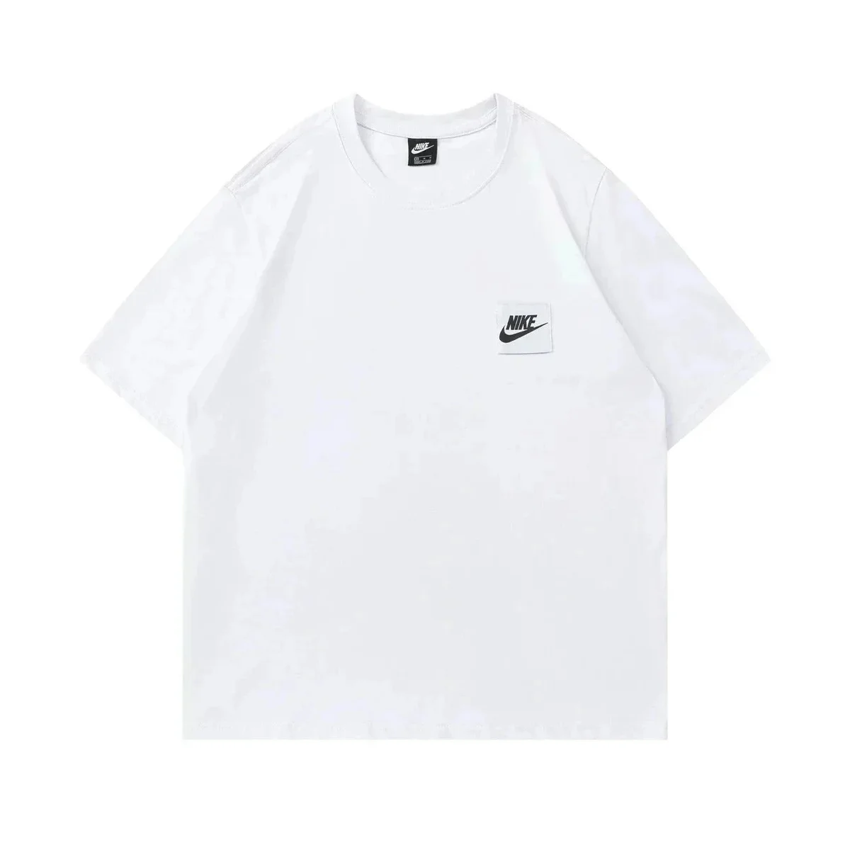 Nike Nike White Solid T-Shirt White - 1