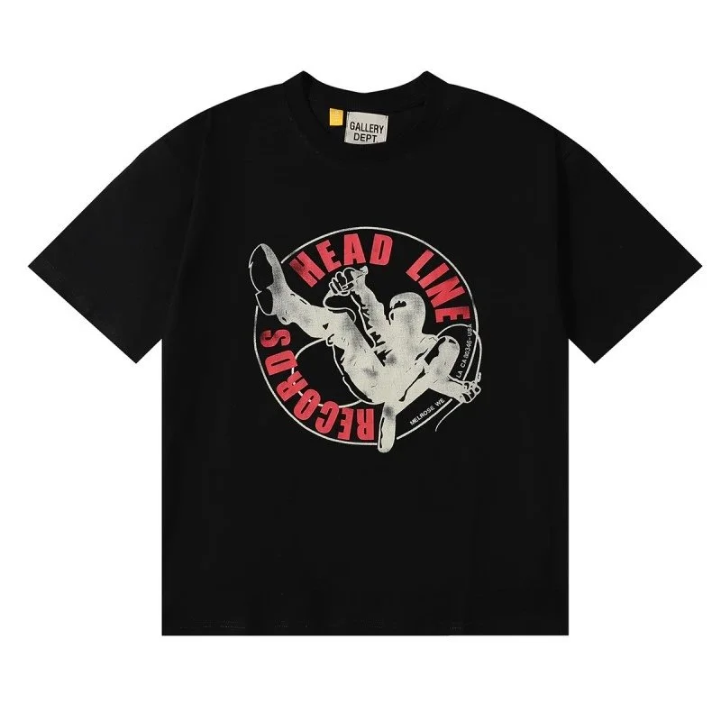 Gallery Dept. Gallery Dept. Head Line Records Black T-Shirt Black - 1