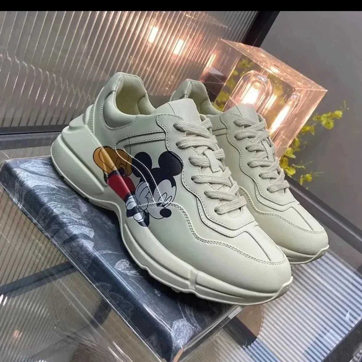 Gucci Gucci Rhyton Mickey Mouse Beige Sneakers Beige - 1