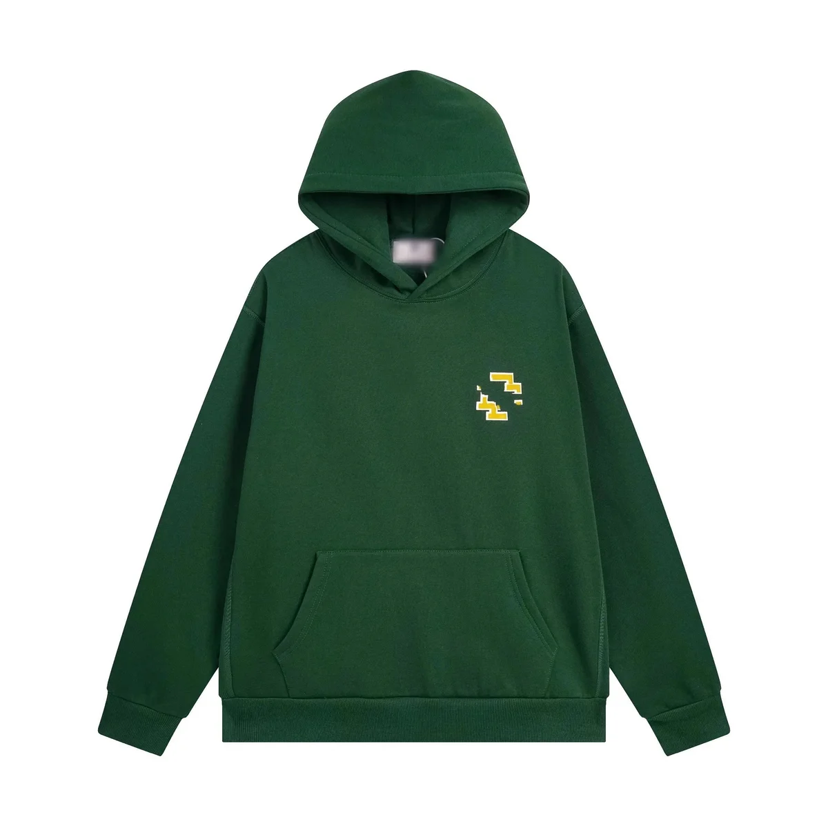 Other Green Hoodie with Yellow Pixel Logo Green - 1