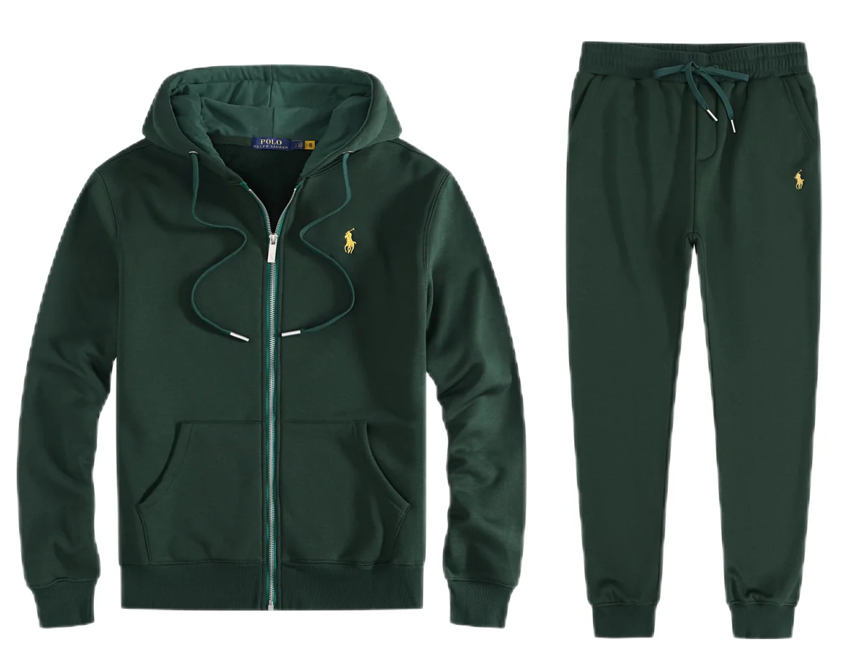 Polo Ralph Lauren Polo Ralph Lauren Green Zip-Up Tracksuit Navy - 1