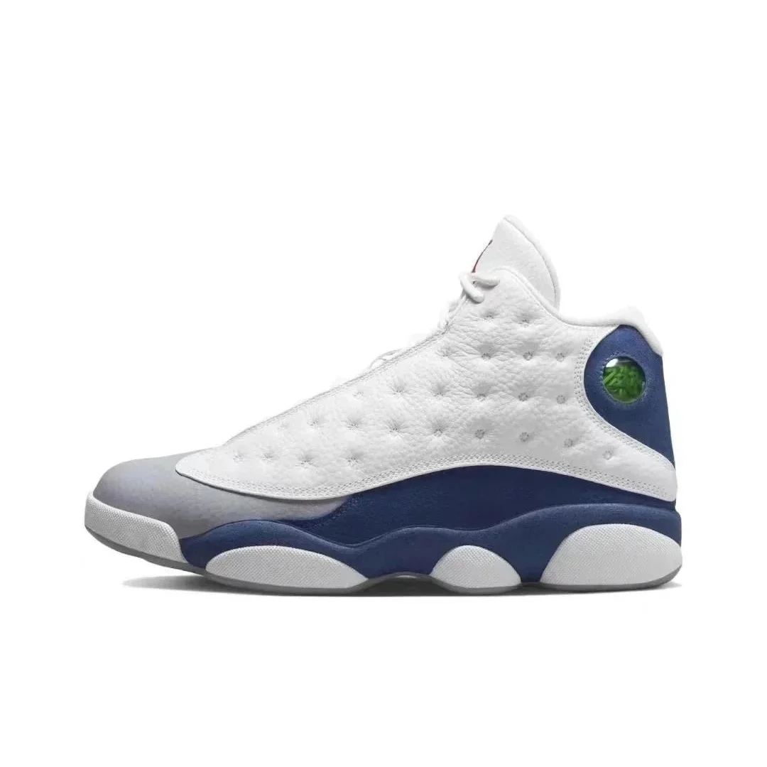 Jordan Nike Air Jordan 13 White/Blue Grey Sneakers White - 1