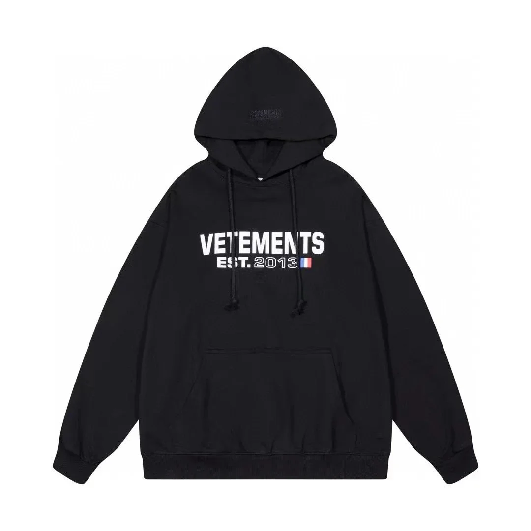 Vetements Vetements Black EST. 2013 Hoodie Black - 1