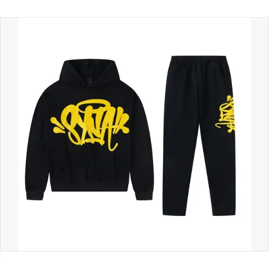 A Bathing Ape A Bathing Ape BAPE STA Black with Yellow Graffiti Tracksuit Black - 1