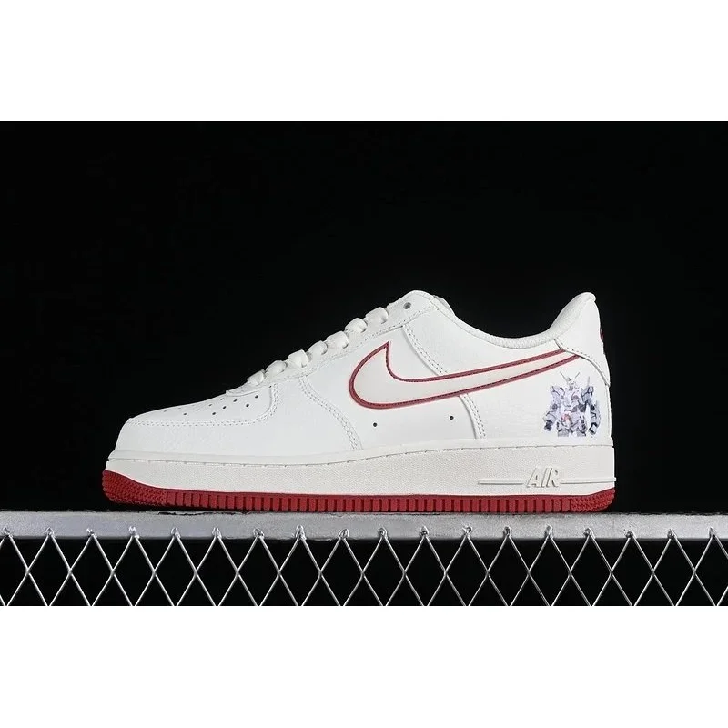 Nike Nike Air Force 1 White Red Sneakers White - 1