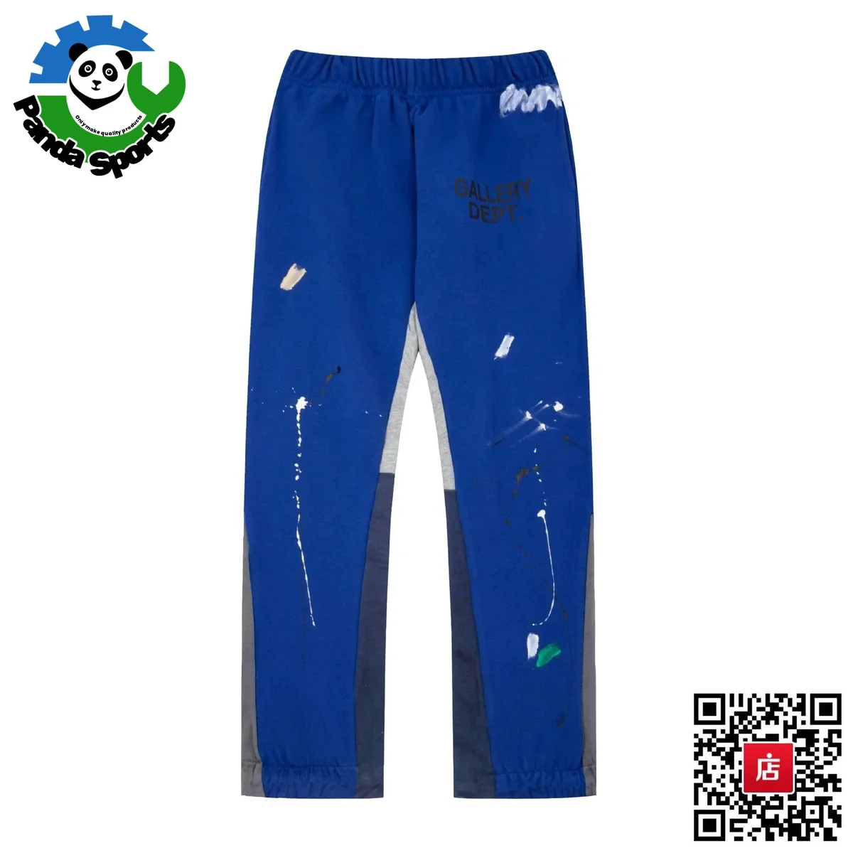 Gallery Dept. Gallery Dept. Art That Kills Blue Painted Sweatpants Blue - 1