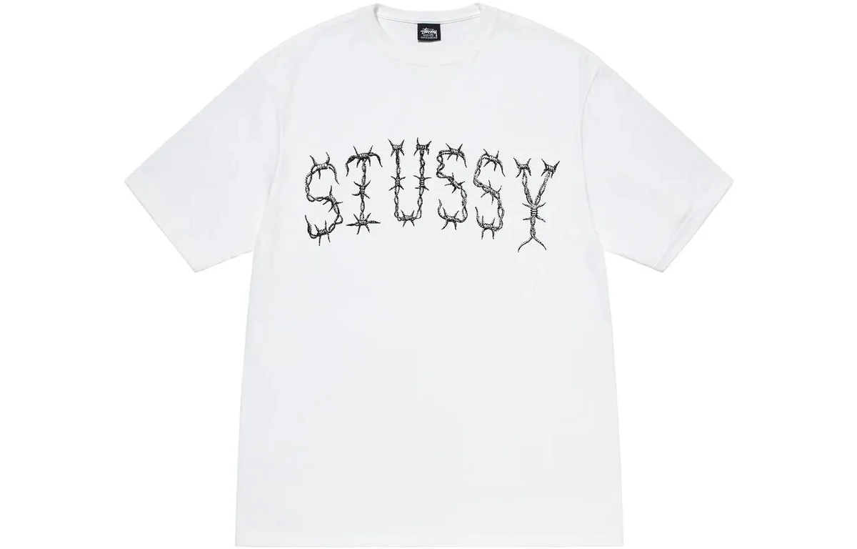 Stussy Stussy Barbed Wire T-Shirt White White - 1