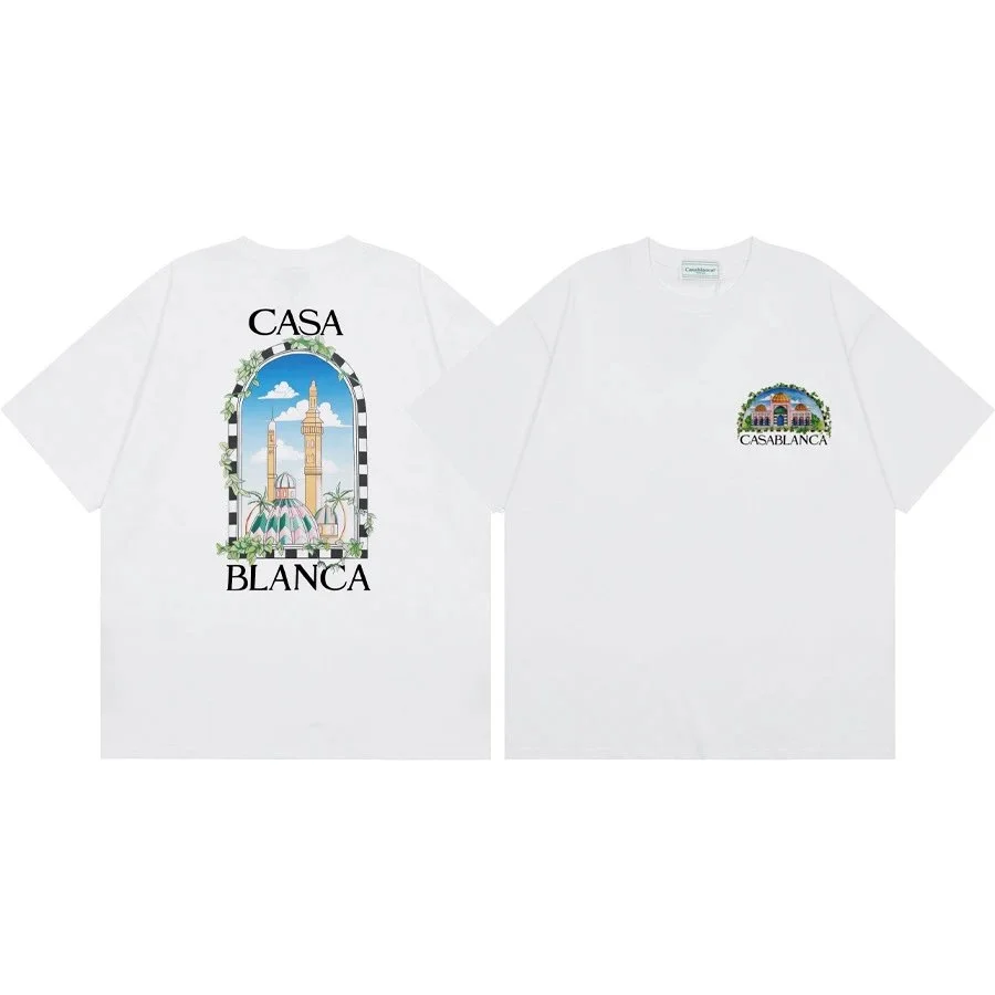 Casablanca White Casa Blanca Graphic T-Shirt White - 1